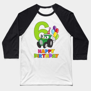 6th Birthday Party 6 Year Old Six Years Baseball T-Shirt